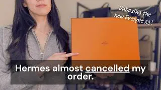 Thumbnail: Unboxing my new Hermes Evelyne 23 + Cautionary tale about buying from the Hermes website😬ft Shengsho