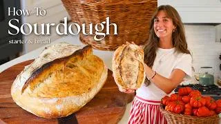 Thumbnail: I perfected my sourdough recipe | How To Make Sourdough Starter + Bread from Scratch