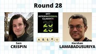 Thumbnail: 2026 MGI Scrabble Classics, Round 28: Sam Crispin vs Harshan Lamabadusuriya
