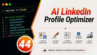 Thumbnail: Day44/60: AI LinkedIn Profile Optimizer | Claude AI Coding Challenge