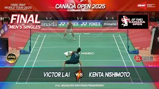 Thumbnail: Final - MS | Canada Open 2025 | Victor Lai vs Kenta Nishimoto | Highlights
