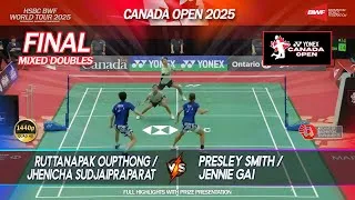 Thumbnail: Final - XD | Canada Open 2025 | Oupthong / Sudjaipraparat vs vs Presley Smith / Jennie Gai