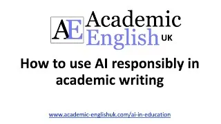 Thumbnail: How to use A.I responsibly in academic writing