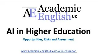 Thumbnail: Artificial Intelligence (A.I) in Higher Education Lecture: opportunities, risks & assessment design