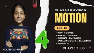 Thumbnail: Distance time graph | Graphical representation of motion  | MOTION class 9 | Lec - 04  | casses