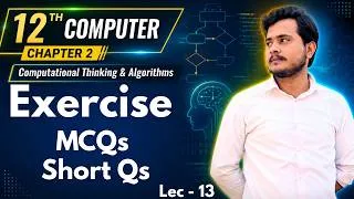 Thumbnail: 12th Computer - Chapter 2 | Exercise Short Questions Solved | Lec 13