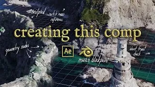 Thumbnail: creating a cave set extension – blender & after effects