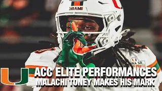 Thumbnail: Miami's Malachi Toney Makes His Mark vs. Florida State | ACC Elite Performances