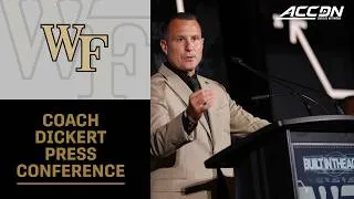 Thumbnail: Jake Dickert Wake Forest Press Conference | 2026 ACC Football Kickoff