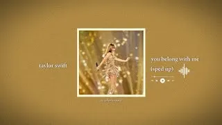 Thumbnail: taylor swift - you belong with me (taylor's version) (sped up) | accelo-sound 