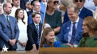 Thumbnail: Kate Middleton & Prince Willliam Get STANDING OVATION w/ George & Charlotte At Wimbledon