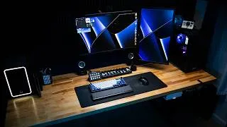 Thumbnail: Most PRACTICAL Mac & PC Hybrid Desk Setup For 2025