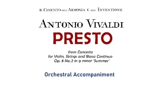 Thumbnail: Antonio Vivaldi - 'Presto' from 'The Four Seasons' Summer (Orchestral Accompaniment)