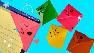Thumbnail: 👉 🔖 Make a Cute Corner Bookmark in Seconds! 😍 | Easy Origami DIY No Glue