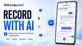 Thumbnail: AccountE AI Tutorial: Record Expenses by Text, Voice, Receipt & Email