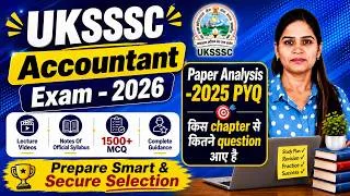 Thumbnail: UKSSSC Accountant Exam Preparation | 2025 Paper Analysis |  Strategy | UKSSSC-2026 Exam | Imp TIps
