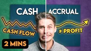 Thumbnail: CASH VS ACCRUAL ACCOUNTING: Explained in (Almost) 2 Minutes!