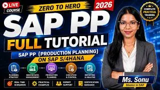 Thumbnail: SAP PP Complete Course in 2026 | 🔥Zero to Hero Tutorial (S/4HANA)