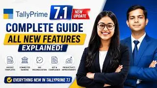 Thumbnail: 🚨TallyPrime 7.1 Update 2026 – Sabhi New Features Explained (Invoice, GST, Banking & More)