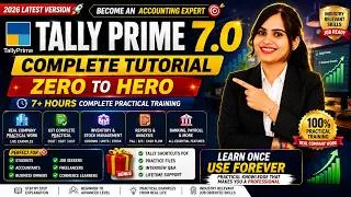 Thumbnail: TallyPrime 7.0 Full Course 2026 | Complete Tutorial for Beginners | GST, Accounting