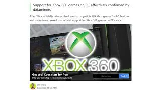 Thumbnail: Dataminers Confirm Xbox 360 Backwards Compatibility Coming To PC