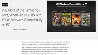 Thumbnail: Xbox Backwards Compatibility Comes To PC