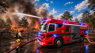 Thumbnail: EXPLOSIVE Park Fire TRAPS Victims in Firefighting Simulator Ignite