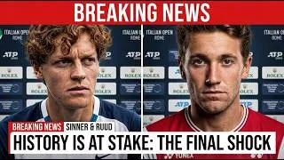 Thumbnail: Jannik Sinner VS Casper Ruud ITALIAN OPEN FINAL WITH HISTORY ON THE LINE