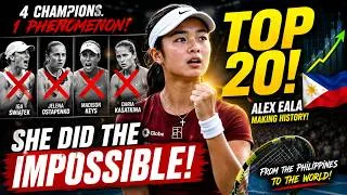 Thumbnail: SHE DID THE IMPOSSIBLE! Alex Eala BREAKS Into Top 20 After Beating FOUR Champions!