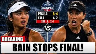 Thumbnail: JESSICA PEGULA STUNS ALEX EALA! The Final Took a Shocking Turn Before the Rain Stopped Everything!