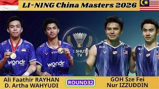 Thumbnail: Rayhan/Wahyudi vs Goh/Izzuddin (Retired - Set 1) | R32 China Masters 2026