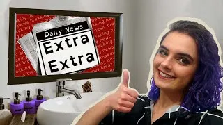 Thumbnail: Reviewing the headlines while I dye my hair