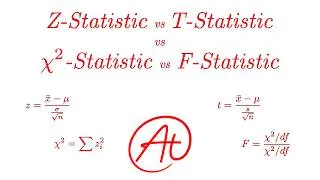 Thumbnail: Z vs T vs Chi-square vs F Statistics EXPLAINED
