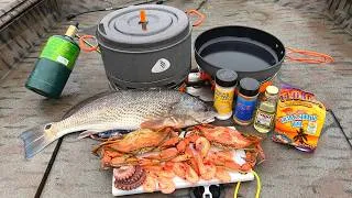 Thumbnail: 3 Hours of Epic Saltwater Fishing - Octopus, Shrimp, Snapper Catch n' Cook!