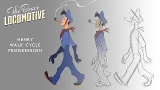 Thumbnail: The Brave Locomotive | Henry Walk Cycle - Progression