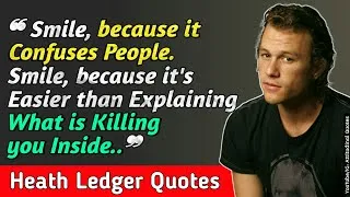 Thumbnail: Top Heath Ledger Quotes and dialogue | Joker | Dark knight | Heath Ledger Joker Quotes