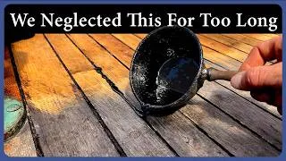 Thumbnail: Pitching, Scraping and Oiling the Deck | Preparing Arabella for Sea Again