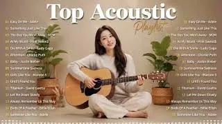 Thumbnail: Top Acoustic Cover 2026 💞🎵  Soft & Relaxing Playlist  Those Eyes, Happier