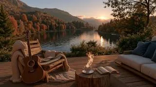 Thumbnail: Autumn Lakeside Guitar | Relaxing Acoustic Music for Coffee, Reading & Peaceful Sunset Vibes