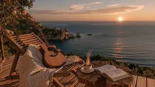 Thumbnail: Sunset Acoustic Guitar Music | Relaxing Instrumental Melodies for Deep Sleep and Study Sessions ☕