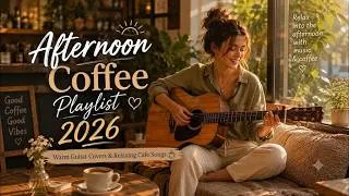 Thumbnail: Afternoon Coffee Playlist 2026 ☕ Warm Guitar Covers & Relaxing Cafe Songs