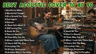 Thumbnail: 🎶 Most Popular 70s 80s 90s Love Songs Acoustic Female Cover Playlist Beutiful In White,Fool Again.