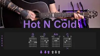 Thumbnail: Hot N Cold - Katy Perry | Guitar Lesson/Tutorial with Chords/Tabs and Lyrics