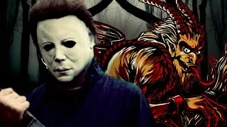 Thumbnail: Michael Myers vs Krampus - Acting Out Rap Battles