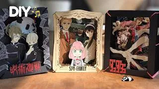 Thumbnail: 3 Anime Paper Theatre Kits with Lofi 🎵 | Dan Da Dan, Spy x Family & JJK | Relaxing BGM