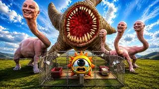 Thumbnail: HELP! 😱 CAN BABY SUN ESCAPE FROM THE SEA MONSTERS? BABY SUN TRIES TO RUN AWAY! EPIC ESCAPE BATTLE