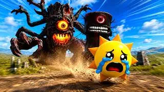 Thumbnail: RUN! 😱 MR. SUN'S BABIES ARE TRAPPED BY INFECTED MR. TREE! EPIC ESCAPE BATTLE | GARRY'S MOD