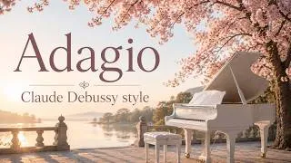 Thumbnail: Adagio | Claude Debussy Style | Calm Piano Under Sakura