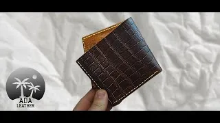 Thumbnail: Handmade Croco Dad Wallet
