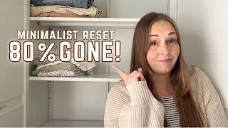 Thumbnail: I Decluttered 80% of My Wardrobe | Minimalist Closet Reset